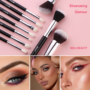 BEILI Set <span class=keywords><strong>di</strong></span> 20 Pennelli da Trucco <span class=keywords><strong>di</strong></span> Lusso <span class=keywords><strong>di</strong></span> Alta Qualità con Logo Personalizzato, Etichetta Privata, in Pelo <span class=keywords><strong>di</strong></span> Capra con Custodia - Product Image 2