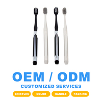 Brosse à dents de voyage en nylon à poils moyennement souples, colorée, avec logo personnalisé, pour adultes, vente en gros à prix abordable, pour usage domestique