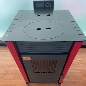 60 ㎡   Poêles à granulés d'acier pour intérieur avec télécommande, foyer mural à biomasse sans fumée pour salon - Product Image 2