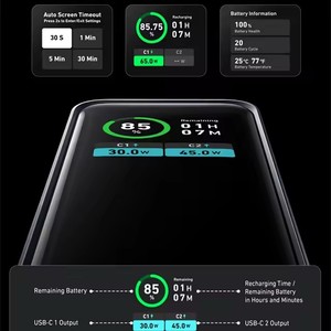 Anker Prime 12.000 mAh batería de litio banco de energía 130W carga rápida <span class=keywords><strong>Mini</strong></span> portátil para MacBook <span class=keywords><strong>iPhone</strong></span> Función de pantalla - Product Image 4