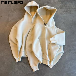 Felpa Pullover di Lusso Cropped da Uomo in Cotone Tinta Unita 380-500 Gsm, Felpa Personalizzata <span class=keywords><strong>Oversize</strong></span> <span class=keywords><strong>Streetwear</strong></span> dal Peso Elevato per Uomo - Product Image 1