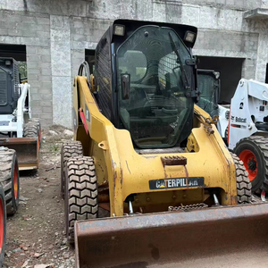 Chargeur sur pneus d'occasion CAT246C Caterpillar 246C 277c 246d Mini machines de construction Petite chargeuse compacte sur pneus prête à être expédiée - Product Image 5