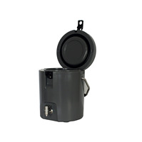 Bac isotherme rond de 8 L pour boissons froides – Conteneur thermique pour le refroidissement et le stockage des boissons – Idéal pour les fêtes, bars, services de traiteur – Commande en gros