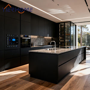 <span class=keywords><strong>Table</strong></span> d'îlot de cuisine intelligente moderne YIERHOME |   Centre de loisirs multifonctionnel pour cuisine de luxe - Ensemble de - Product Image 4