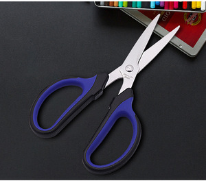 전문 재단사 가위 스테인레스 스틸 8 인치 부드러운 가장자리 왼손 바느질 자수 가위 인체 공학적 손잡이 DIY - Product Image 3