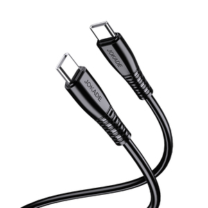 Cable USB Tipo C a Tipo C Jokade de 1m, Negro, PD100W 5A, Carga y Sincronización - Product Image 1