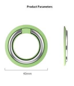 Supporto per Telefono Cellulare con Anello, Rotazione a 360 Gradi, Pad Adesivo Magnetico Portatile per Letto e Scrivania, Universale - Product Image 2