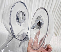 Mannequin de présentation enfant corps entier transparent en plastique pour vêtements de fille