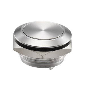 Ultra <b>Thin</b> 12mm 220V Momentary Push Button Switch LED RGB with Stainless Steel IP65 for Electronic Home Appliance 1NO1NC - Product Image 2