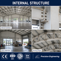 Edificio Industriale Prefabbricato in Acciaio Moderno, Officina di Produzione con Struttura in Acciaio Durevole