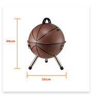 Mini barbecue d'extérieur en acier de style coréen moderne de qualité supérieure, design pliable chromé, portable, pour les fêtes de pique-nique de basket-ball, 2-3 personnes