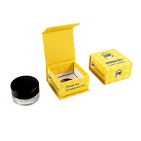 Boîte à tiroir en papier personnalisée pour pot de concentré de cire/huile de 9 ml avec revêtement UV, boîte pliable pour crème visage