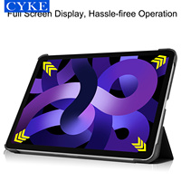 CYKE – housse de tablette triple en cuir Pu à coque rigide pour Apple Ipad Air 5 Air 4 10.9 pouces 2022 2020