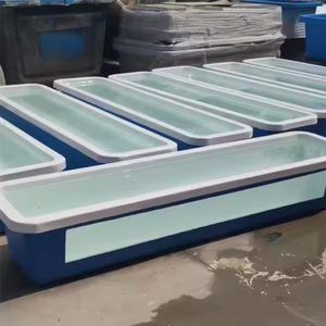 Toptan üretici JSUN özel FRP/GRP fiberglas yeşim levrek balık Koi gölet görüntüleme pencere filtrasyon odası el yatıyordu kalıplama - Product Image 5