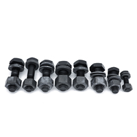 M16 M18 M20 M22 M24 M27 M30 boulon hexagonal noir et écrou boulon hexagonal en acier DIN933 GB1228