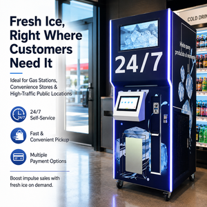 Ouruoxi Reverse Osmosis Water <b>Ice</b> Vending Machine,Fully Automatic Bagged <b>Ice</b> <b>Maker</b>, <b>Ice</b> Vending Machine with Auto Bagging - Product Image 2