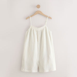OEM Custom Hawaiian Comfortable and Breathable <b>Suspender</b> Jumpsuit Shorts High-Quality Bubble Cotton Jumpsuit - Product Image 3
