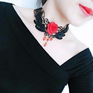 Collana Girocollo a Catena Vintage Gotica da Donna con Ciondolo a Farfalla Personalizzato Stile Punk Massiccio Materiale Principale Lega - Product Image 5