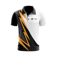 Polo et short de course pour hommes grande taille, séchage rapide, imprimé par transfert thermique, en polyester, avec fermeture boutonnée personnalisée, vente en gros