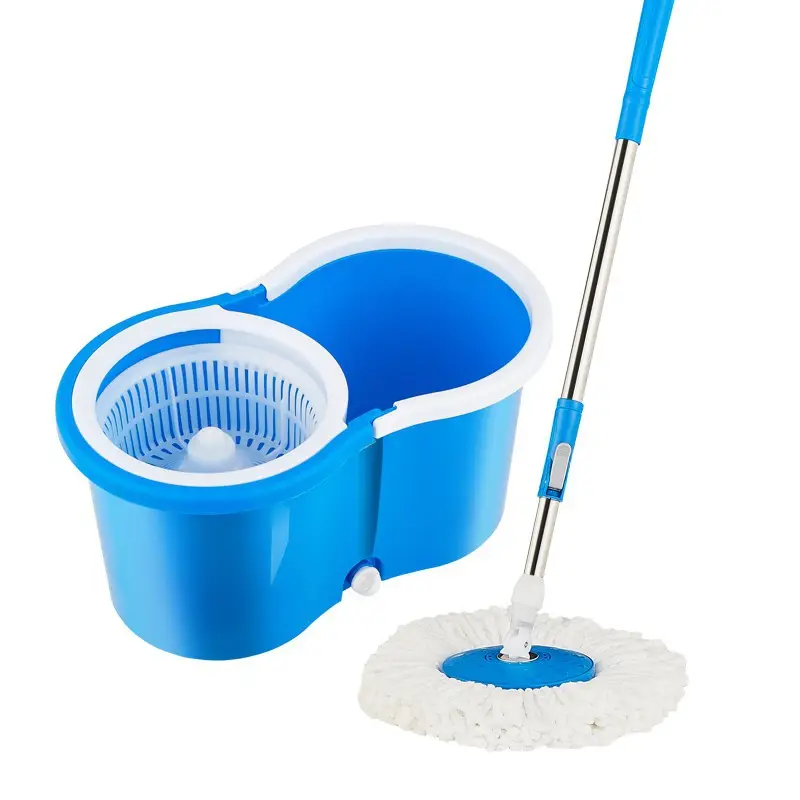 Hand free wash replace mop 360 spin twist mop microfiber wringer Flat floor cleaning mop With rotating barrel