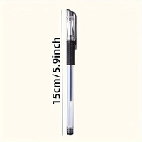 12 pièces Style européen 0.5mm encre de carbone à base d'eau Gel stylo étudiant Signature noir balle aiguille pointe retour à l'école essentiel