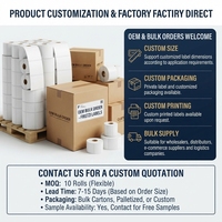 Fabricant professionnel OEM de rouleaux d'étiquettes à code-barres 4*6, étiquettes thermiques directes, autocollants thermiques de qualité supérieure