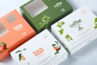 Boîtes à chocolat Cailyn écologiques, imperméables, au toucher doux, en carton blanc pliable, emballage rigide pliable durable