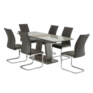 <span class=keywords><strong>Tavolo</strong></span> da ristorante da <span class=keywords><strong>cucina</strong></span> retrattile diretto in fabbrica <span class=keywords><strong>tavolo</strong></span> da pranzo moderno di lusso allungabile italiano con vetro temperato - Product Image 2