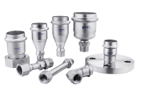 Raccord en T à double emboîtement Franta Inox 316L soudé haute pression fileté BSP PN25 certifié DVGW résistant à la corrosion pour chauffage au gaz naturel