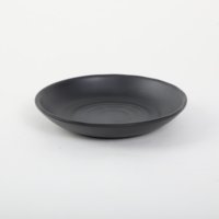 Plateau rond en mélamine noir de 5 pouces, assiette à dîner, vaisselle, assiette à sushi, assiette à steak, assiette à dessert, plateau à thé pour fête