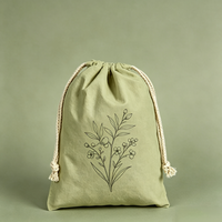 Sac à cordon pliable grand format en toile recyclée écologique avec logo personnalisé sérigraphié, pochette de rangement en corde de coton épaisse à faible MOQ