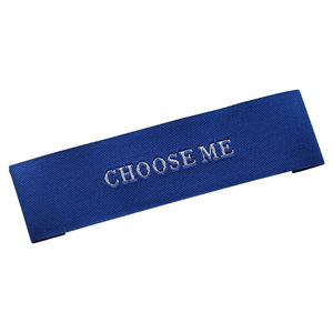 Etiquetas <span class=keywords><strong>de</strong></span> tela satinada para el cuello, logotipo tejido personalizado <span class=keywords><strong>de</strong></span> tu propia <span class=keywords><strong>marca</strong></span> - Product Image 4