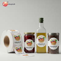 Autocollants en vinyle PVC/PP personnalisés avec logo de marque privée, emballages adhésifs, formes ovales/rectangulaires/rondes et étiquettes professionnelles