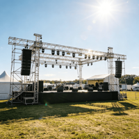 Sistema de Techo de Estructura de Aluminio para Escenarios, Estructura Portátil para Conciertos, Bodas, Exposiciones y Eventos al Aire Libre