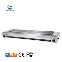 ISO Certifié CE Acier Inoxydable Barbecue Électrique Grill Commercial Viande Rôtissoire Machine Kebab Rôtissoire Hôtel Restaurant