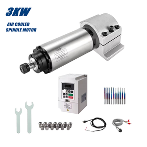 Zhong Hua Jiang 3KW ER20 100mm 220V/380V Kit de Motor de Husillo CNC Refrigerado por Aire para Taladrado, Fresado y Grabado, Nueva Maquinaria CNC - Product Image 1