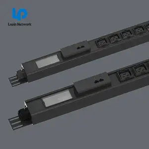 Ningbo Lepin Custom Smart Cabinet PDU Black Matel C19 Meter Monitor Pdu Rack Power Distribution Unit For Data Center