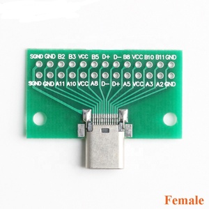 Usb 3.1-Aansluiting Type C Adapter Plaat Pcb Board Vrouwelijke Mannelijk Hoofd Converter 2*13P Tot 2.54mm Transfer Test Board USB3.1 Module - Product Image 3