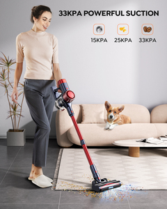 Aspirateur balai sans fil BuTure VC50 450W 33Kpa avec mode automatique et station d'accueil VC50 Rouge - Product Image 4