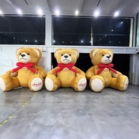Ours en peluche gonflable géant, mascotte gonflable personnalisée, mascotte publicitaire gonflable pour la Saint-Valentin