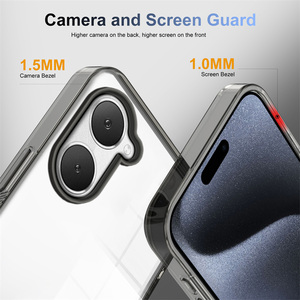 เคสโทรศัพท์แบบแข็งด้านหลัง PC ใสหรูหรา + เกราะกันชน TPU สำหรับ <span class=keywords><strong>VIVO</strong></span> Y03 Y100 Y17S Y17 Y11 Y36 Y78 Y16 Y22S Y22 <span class=keywords><strong>Y15S</strong></span> Y35 Y15A - Product Image 3