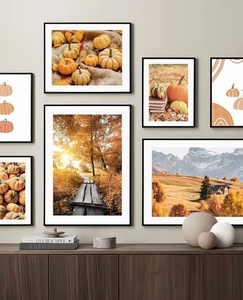 Decoración para el hogar, árbol de otoño, arte de la pared, <span class=keywords><strong>cuadros</strong></span> abstractos modernos, lienzo hecho a mano, pintura al óleo - Product Image 2