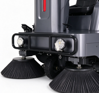 Balayeuse électrique commerciale pour sols industriels, machine de balayage de poussière pour garage et entrepôt logistique