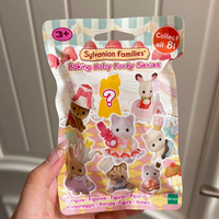 Sylvanian Families Backen-Baby-Party Überraschungstüte, Geheimnisvolle Mini-Tierfigur, Sammelspielzeug, Geschenk für Kinder zum Rollenspiel