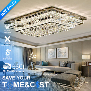 Hiện Đại Tối Giản Ánh Sáng Sang Trọng Vuông Hình Chữ Nhật Cao Cấp Pha Lê Đèn Trần Cho Phòng Khách Phòng Ngủ - Product Image 1