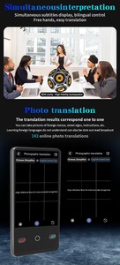 Dispositivo de traducción inteligente compatible con 142 idiomas para la traducción inteligente en tiempo real de contenido de viajes y compras. - Product Image 4
