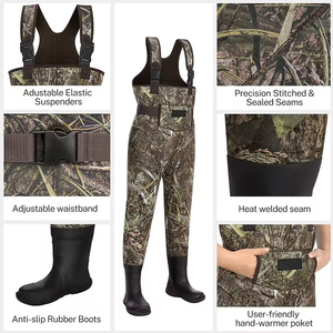 Cuissardes en néoprène pour <span class=keywords><strong>enfants</strong></span> avec bottes en caoutchouc cuissardes de pêche isolées camouflage imperméables et respirantes pour tout-petits <span class=keywords><strong>enfants</strong></span> garçons - Product Image 5