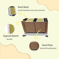 Cloison de bureau moderne, cloison modulaire en bois pour réunions, cloison de bureau pour banque, école