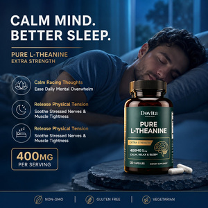 Cápsulas de L-Teanina de Marca Personalizada OEM para Adultos, 800 mg, Alivio Natural a Base de Hierbas para la Ansiedad, Apoyo al Estado de Ánimo, 180 Cápsulas Vegetarianas - Product Image 3