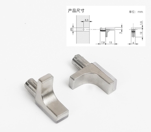 Manufacturers Customized GQK Furniture Metal Iron Shelf Support Stud Shelf Pin <b>Brackets</b> Cheap Hinges for Shelves - Product Image 4